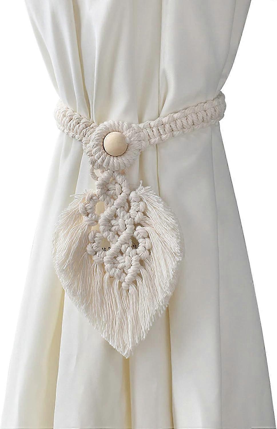 Two-piece, Bohemian curtain tie rack