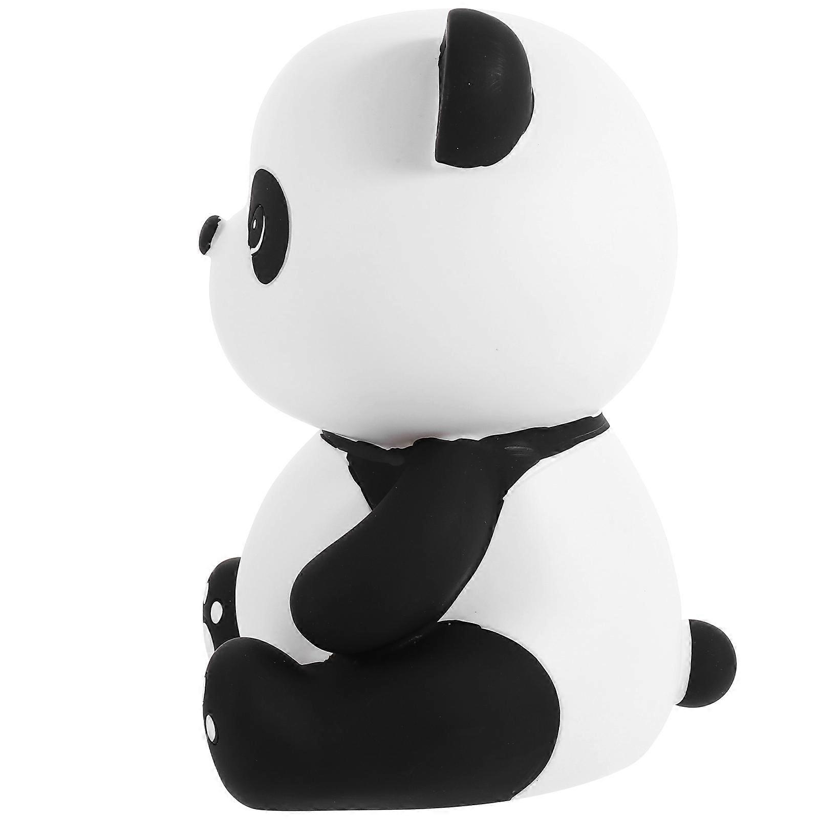 Charming Vinyl Money Saver, Panda Styled Bank Combining Functionality and Aesthetics