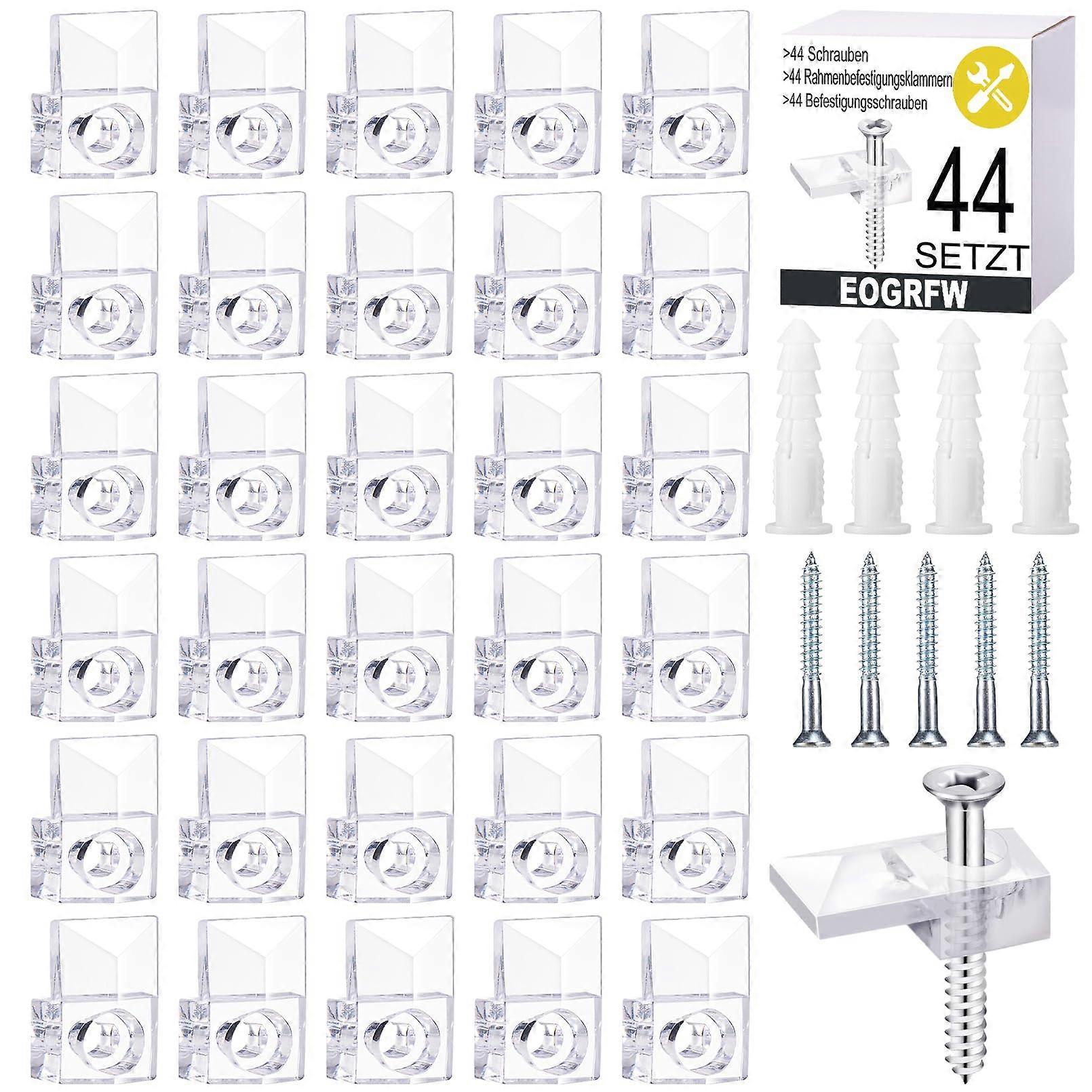 Mirror Clips for Mounting Mirror Windows, Glass Holder, Glass Clamp (2.1x1.3cm)