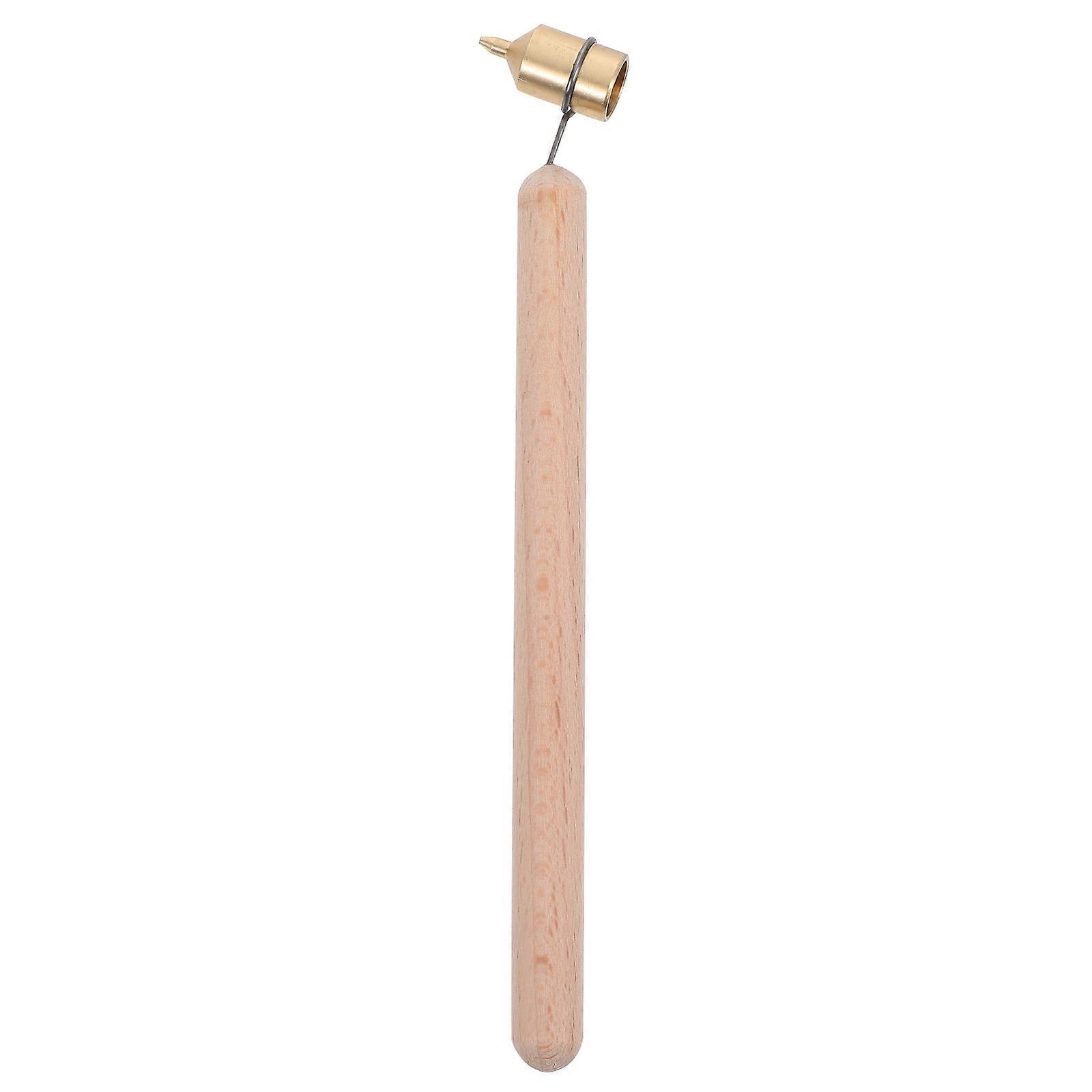 Underglaze Pen For Pottery Design Fluid Painting Pen Khaki Wood Handle Artistic Projects 1Pack