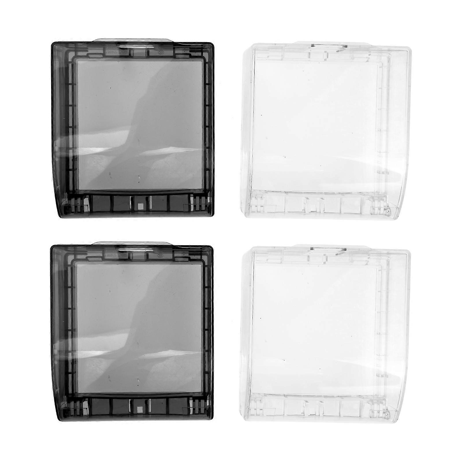 Protective Socket Box Wall Switch Protective Case Assorted .64X4.13X1.77in Waterproof 4Set