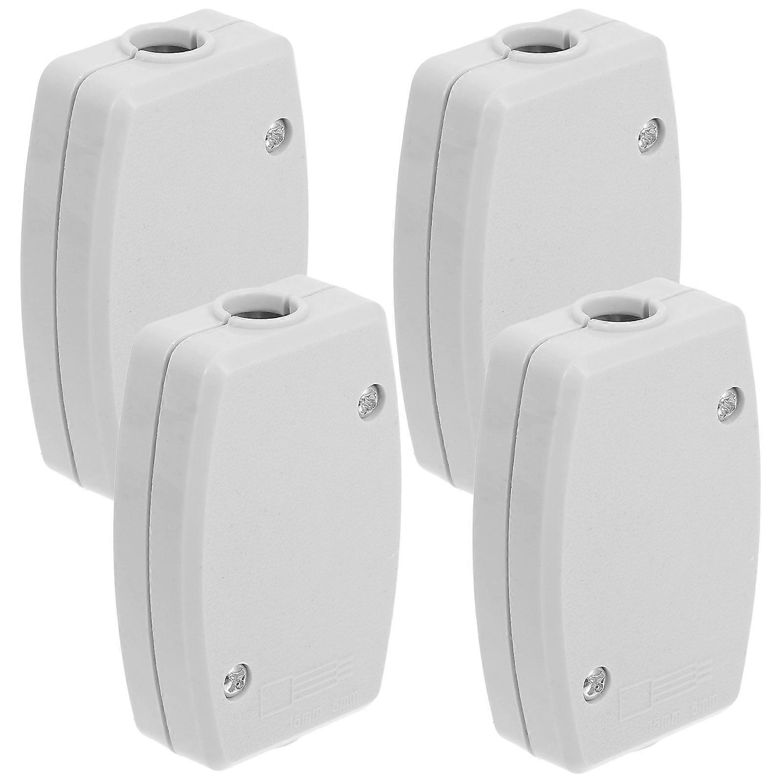 Electronic Junction Box Sturdy Plastic For Diy Projects Wire Cable Connectors 4Pcs