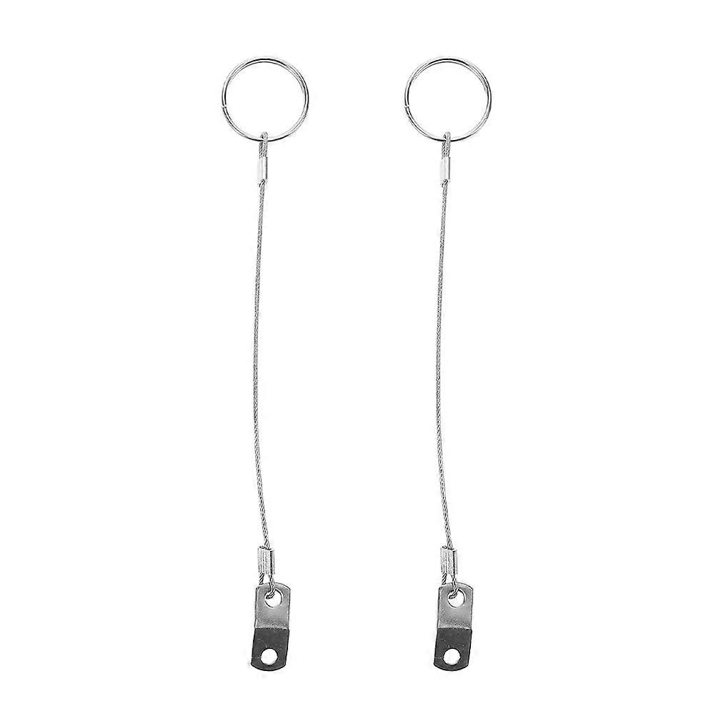 It seems you're referring to a product listing or description for **stainless steel safety pins with lanyard**, commonly used for **Bimini tops** on