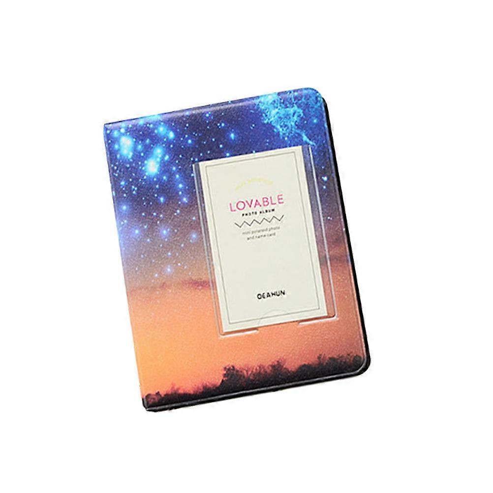 Aesthetic Photo Album 64 Pockets Shining Star Album Holder Valentine's Day Candy Color 1Pcs