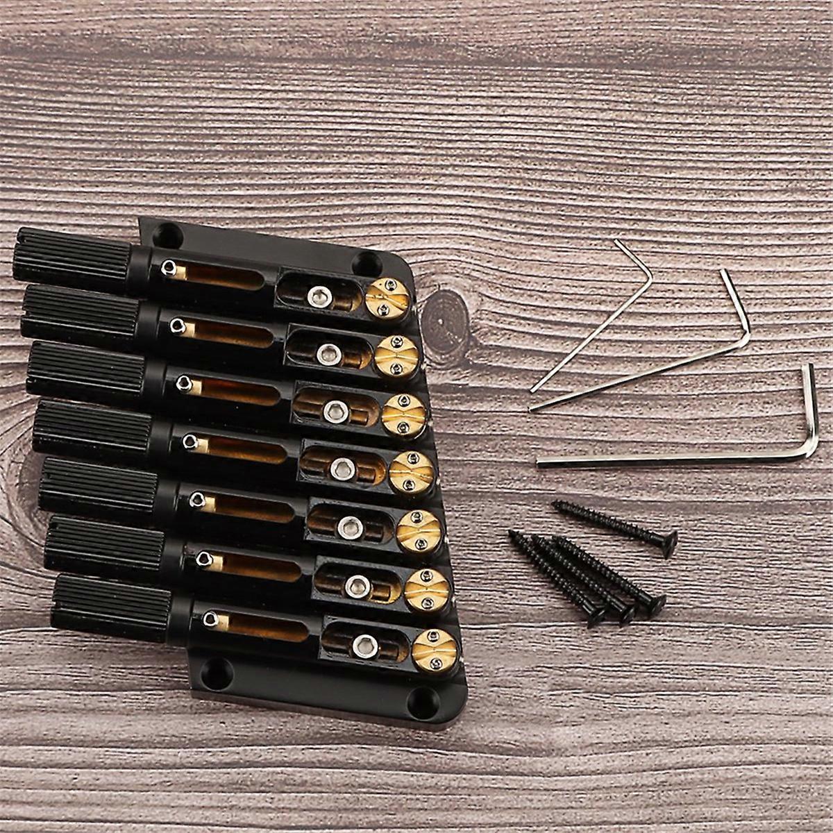 Headless Guitar Bridge Oblique 7 Strings Headless Guitar Metal Saddle