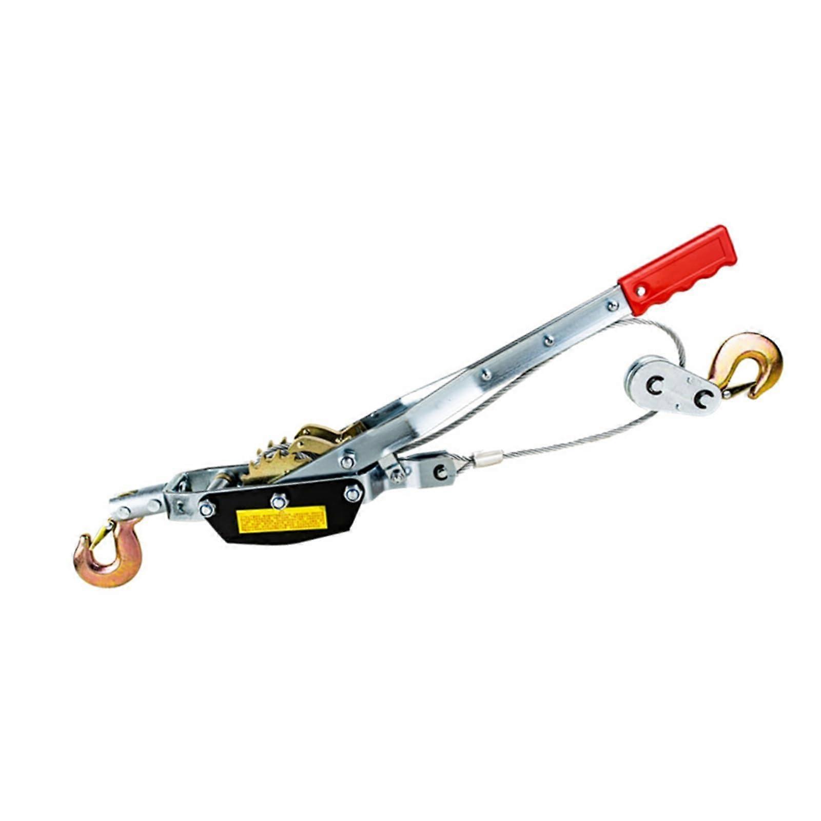 Hand ratchet cable puller, 4 tons, highperformance power puller, cable tensioner with 2 hooks