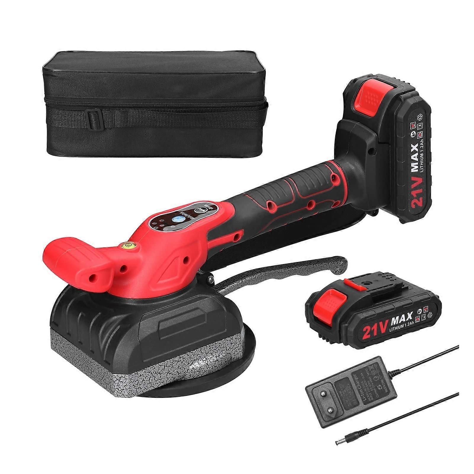 Tile Shaker, Tile Vibrator with Suction Cup, Adjustable Floor Vibrator (2 Batteries) Ref: 1529