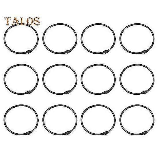 12Pcs Bathroom Shower Curtain Rings Rust Proof Smooth Gliding Tightly Closed Anti-Drop Round Shower Curtain Hooks