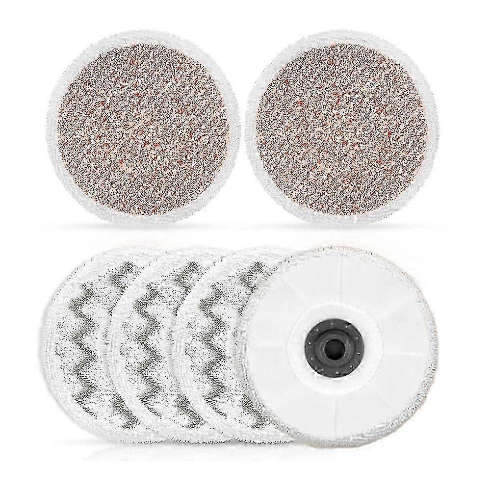 6 Pack 3897A Mop Pads for SmartSteam Vacuum 3897A, 4 Scrubby Pads + 2 Heavy Scrub Pads, Parts 16411