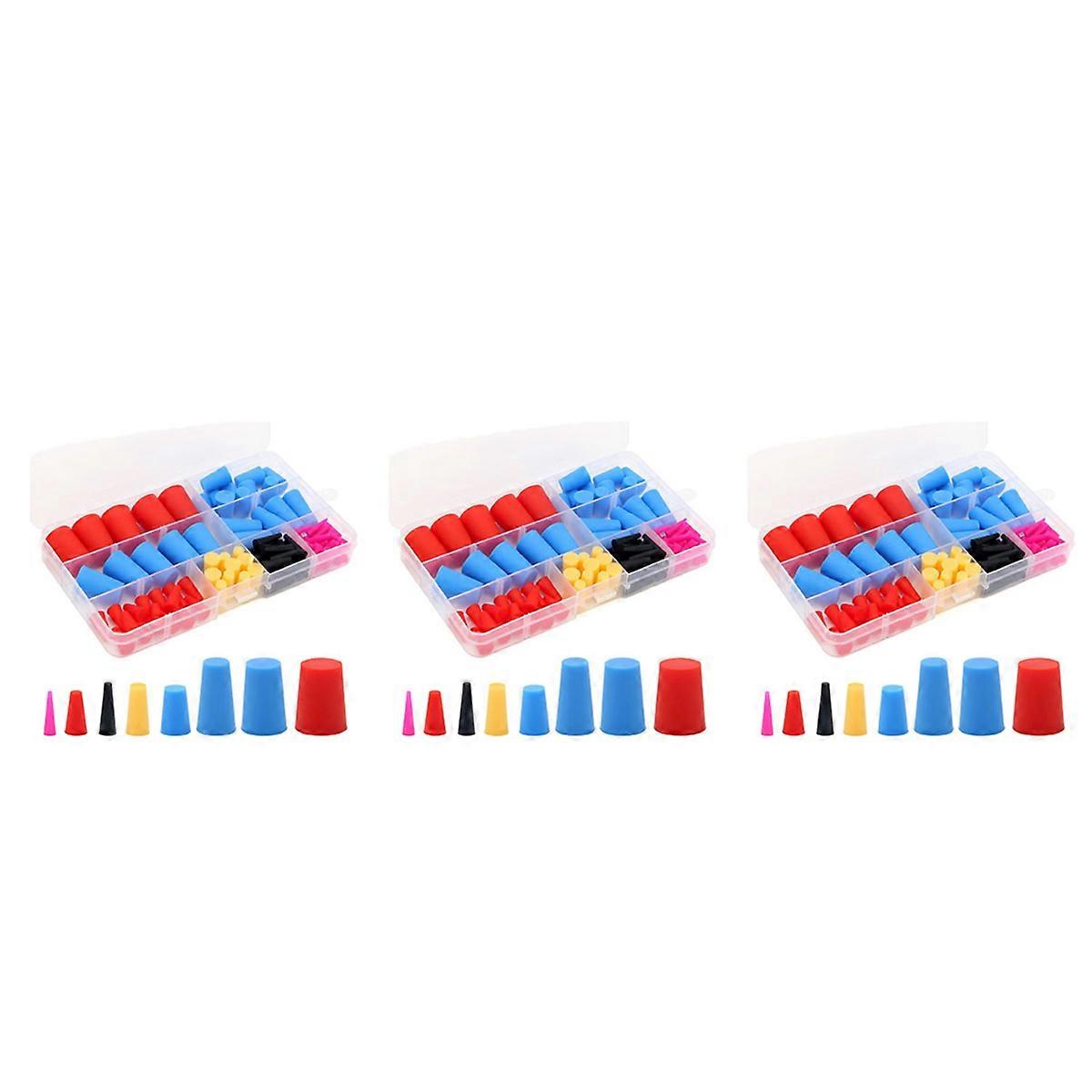 110PCS Silicone Rubber Tapered Plug, High-Temperature 