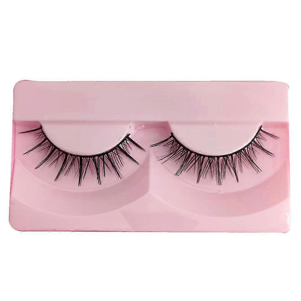 Self-Adhesive False Eyelashes 1 Pair Soft Lightweight Comfortable Reusable Easy to Carry For All Skin Types