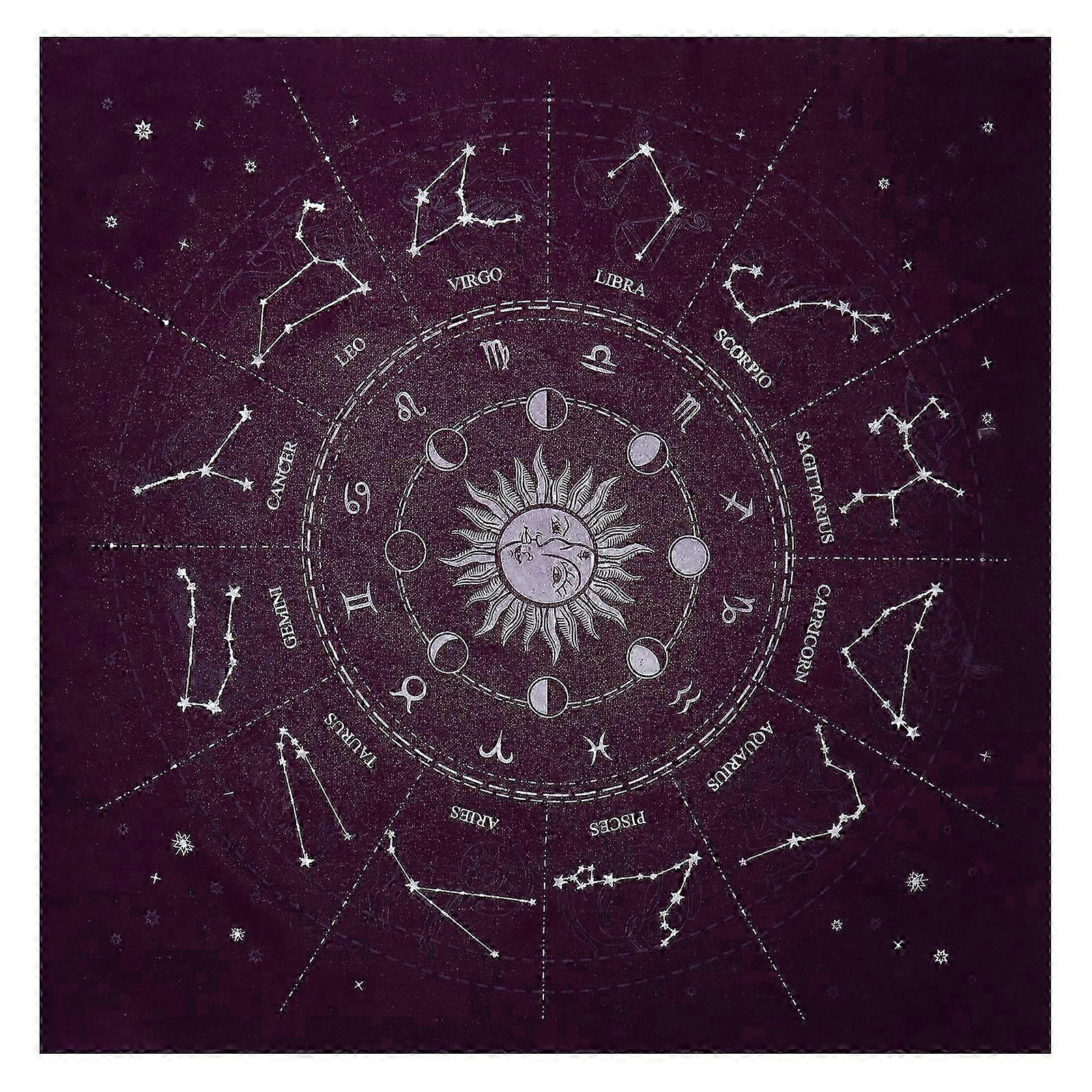 1pc Astrology Tarot Divination Cloth Tablecloth Constellations Tablecloth