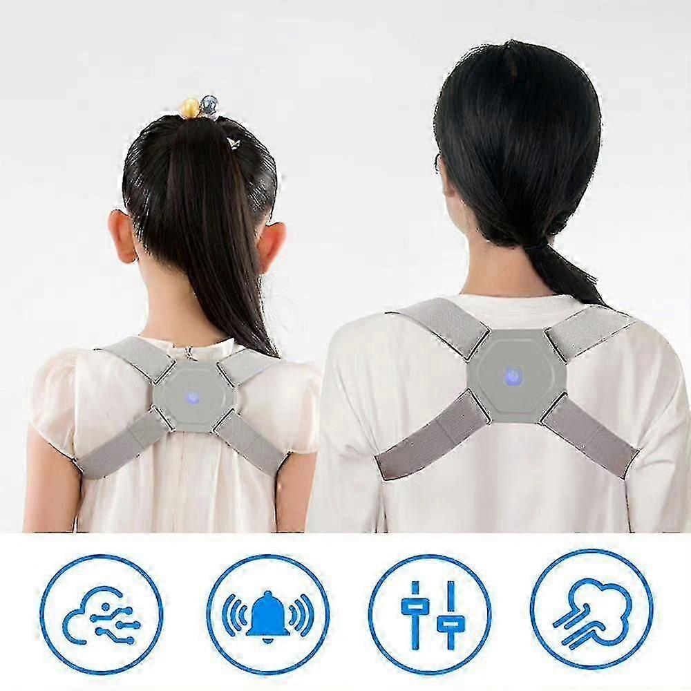 Adult Kids Posture Corrector With Smart Sensor Vibration Reminder