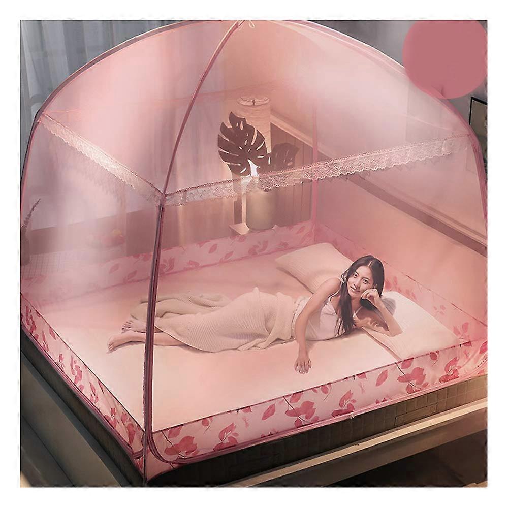 Pop Up Mosquito Net for Bed, Mosquito Net with 3 Entrances and End Net, Quick and, Compact and (1.1 x 2 m) 1 1.2*2m