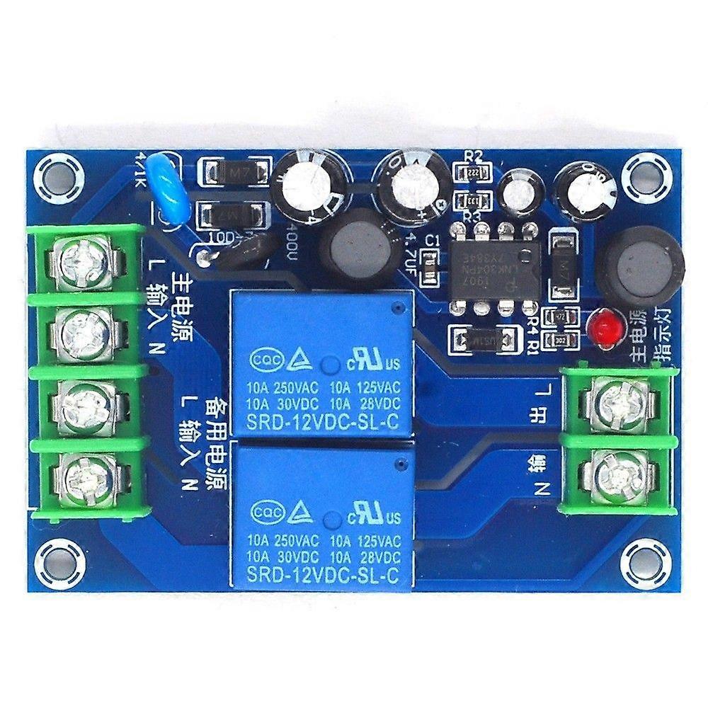 220V two-way power automatic switch 10A dual power two-input one-output power failure transfer switch board module