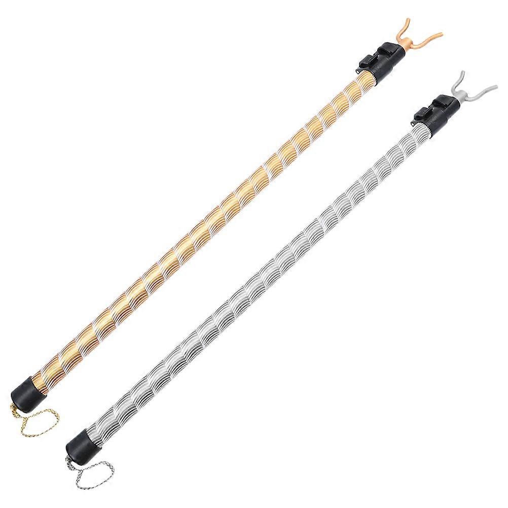 伸縮式衣類リーチロッド格納式アルミニウム合金物干し竿ポール強力な支持力軽量バルコニーの家に拡張しやすい