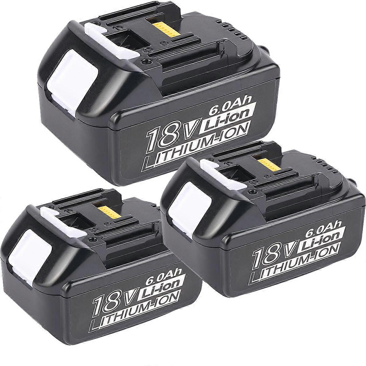 1-3db 18V BL1860B csereakkumulátor kompatibilis a Makita 18V 6,0Ah akkumulátorokkal BL1850B BL1850 BL1860