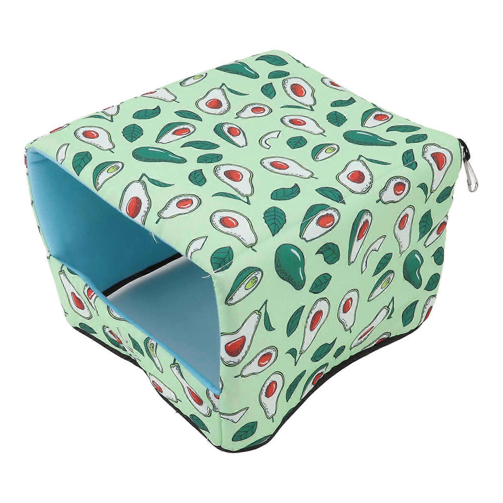 Hamster Toilet Nest Bottomless Large Space Comfortable Small Pet Bed House for Guinea Pigs Rabbits 25x20x15cm