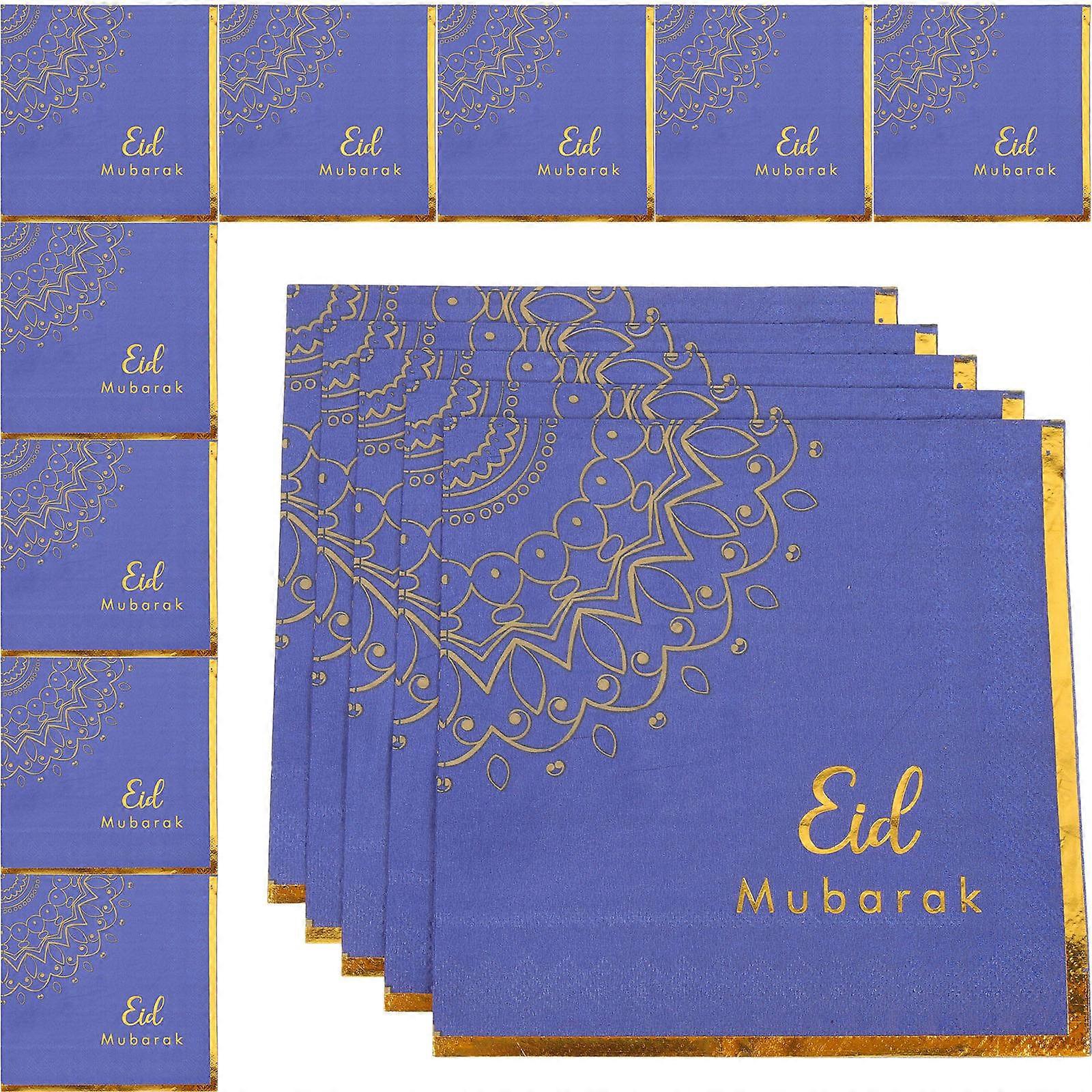 Eid Party Napkin Multi-Functional Paper 33X33CM Table Placement 32Pcs