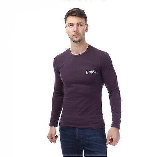 Emporio Armani Mens Mock Neck Fitted Lounge Top