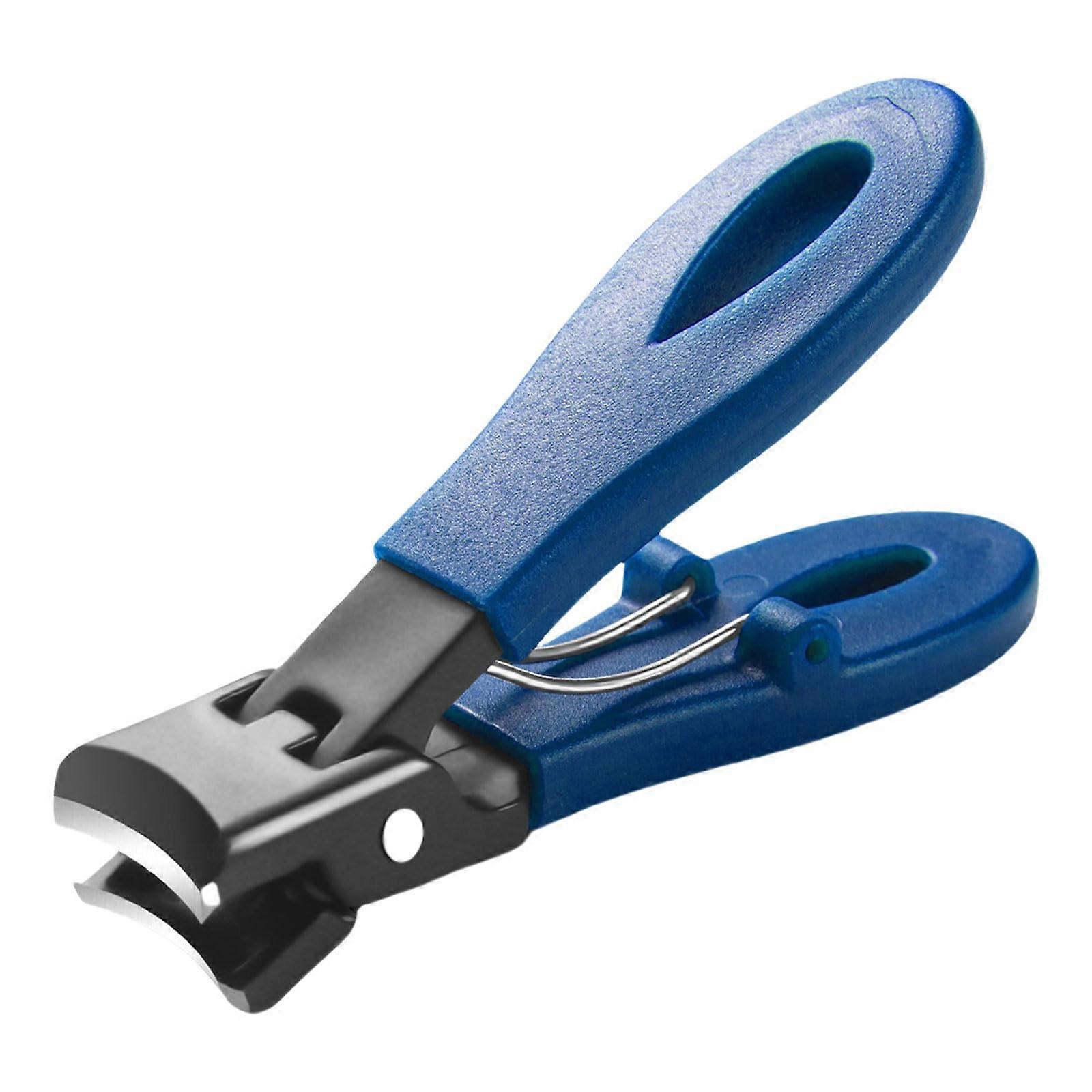 Widejaw nail clipper, large opening, nail clipper, toenail clipper, stainless steel, fingernail clipper for daily use, blue