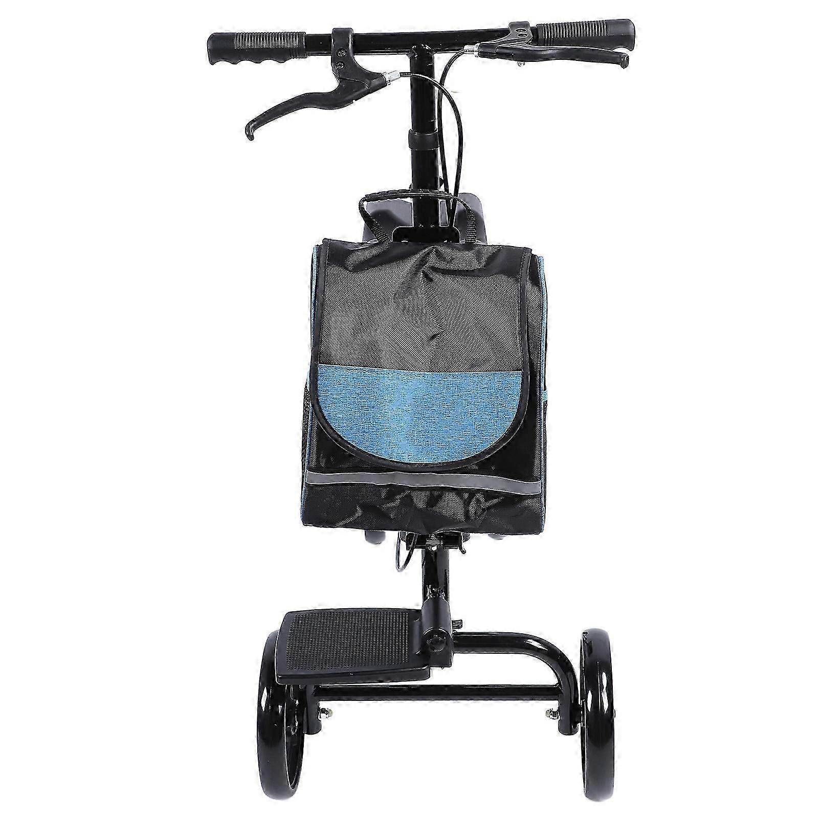 Knee Walker Foldable Adjustable Height Steerable Leg Scooter With Brake And Storage Bag For Foot Injuries Adult
