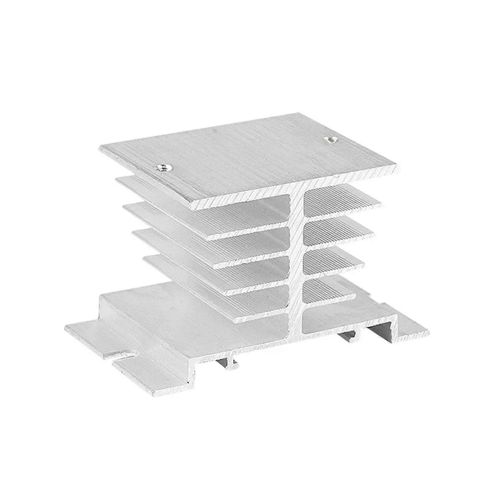 Solid State Relay SSR 10DA SSR 25DA SSR 40DA DC Control AC White Enclosure Single Phase Without Cover Relay Replacement (Size: Radiator)