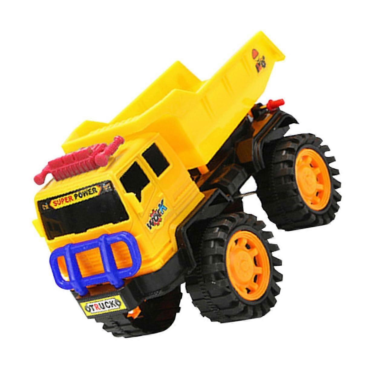 1 件自卸车，用于塑料建筑模型车，用于生日和圣诞节的创意游戏，中号 23.00X13.00X10.00CM