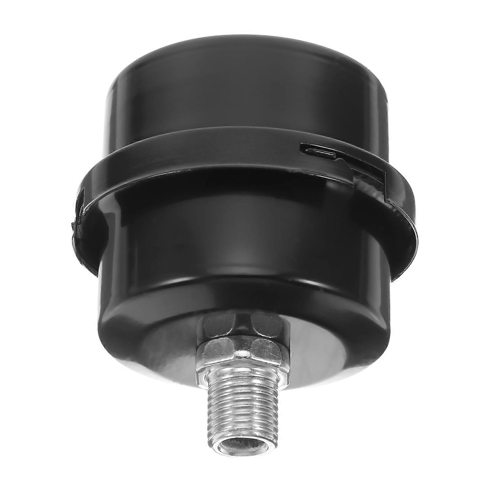 Air Pneumatic Mufflers Silencer Black Iron Inlet Parts 6.30X5.20X5.20CM Dust Blocking For Industrial Use 1Pcs
