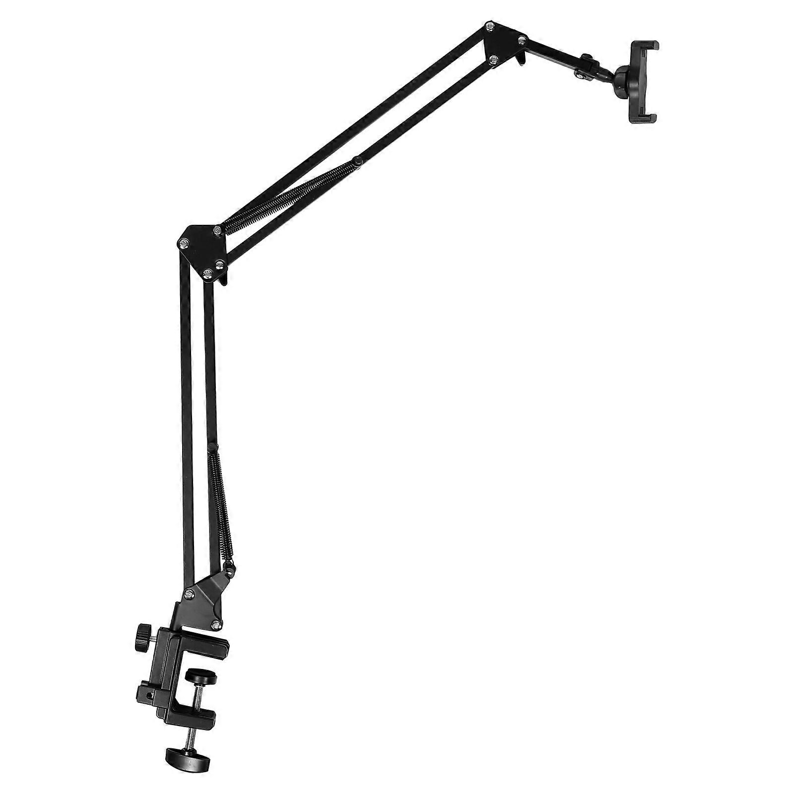 Sturdy Rotating Phone Holder Rack Clamp Stand for Desk Bed Live Streaming Video Calls for All Phones