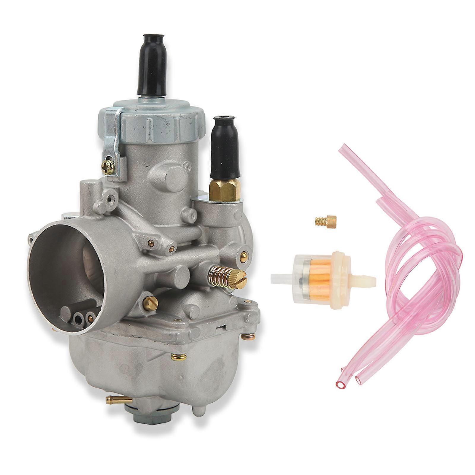 ATV Carburetor Set with Hose Filter Replacement for Polaris Trail Blazer Xplorer 250 2 Stroke Engines 2000‑2002
