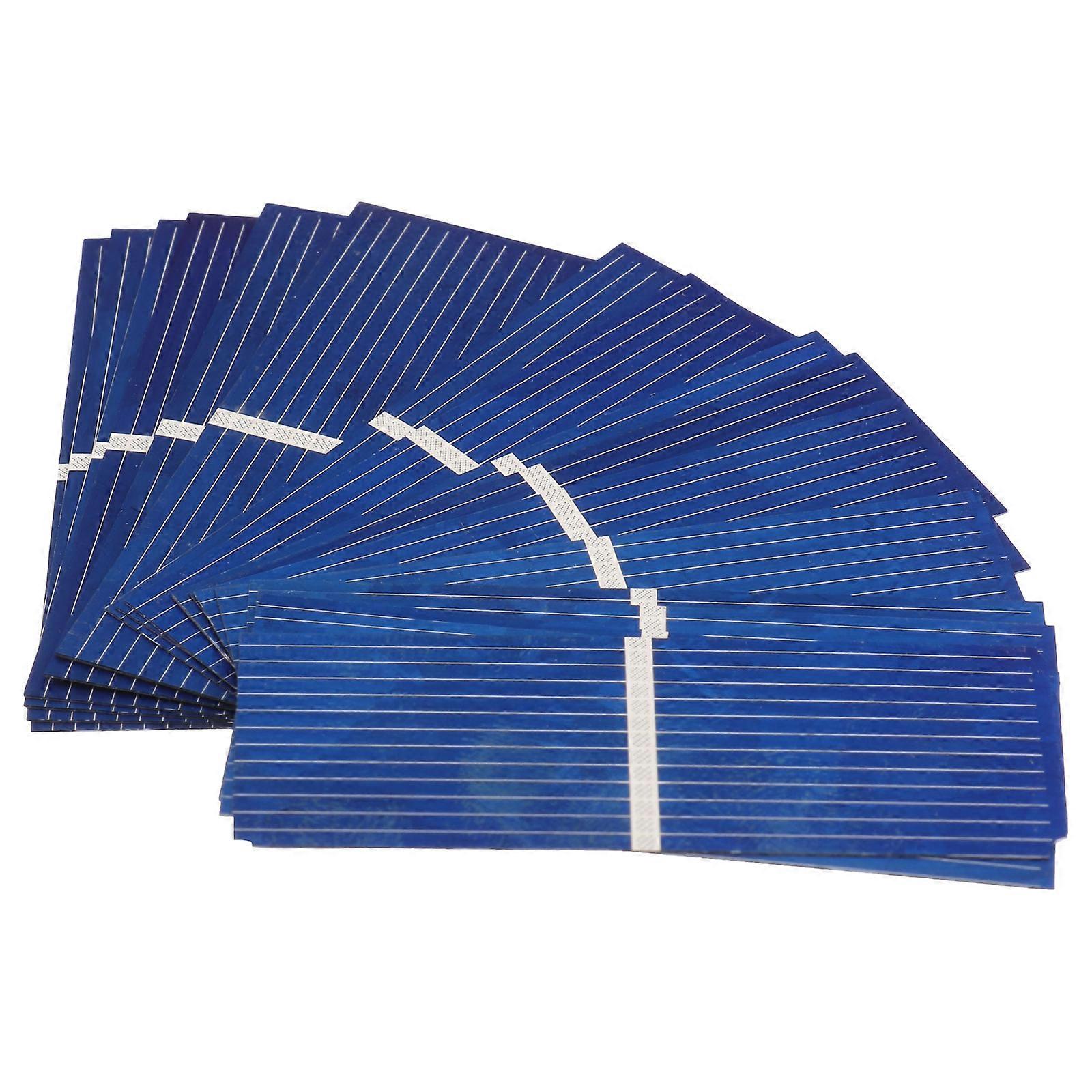 100Pcs Solar Cells Mini Solar Panels Car Charger DIY Battery Accessories Blue