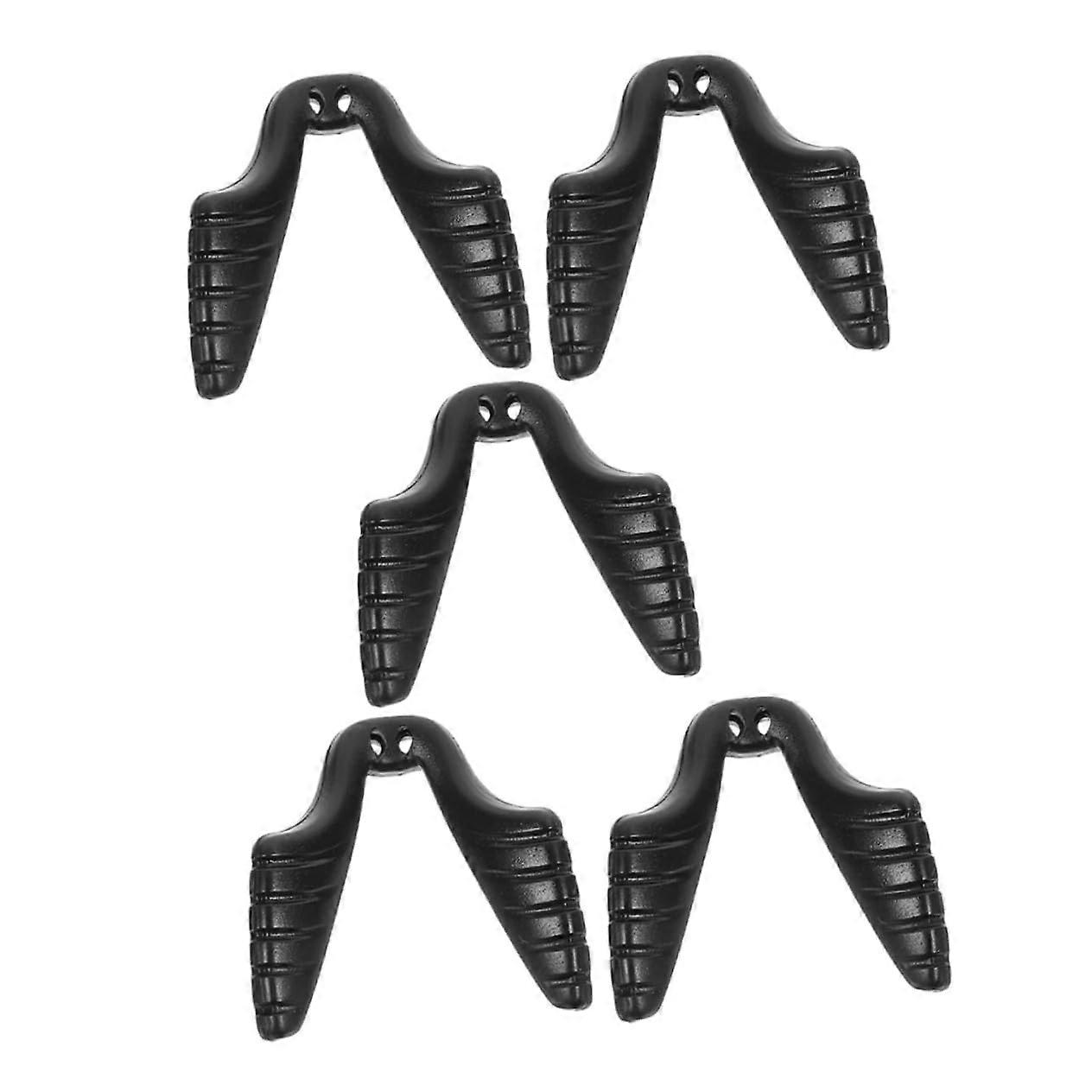 5 pieces sports bike mirror glasses nose pads replacement soft silicone gel black