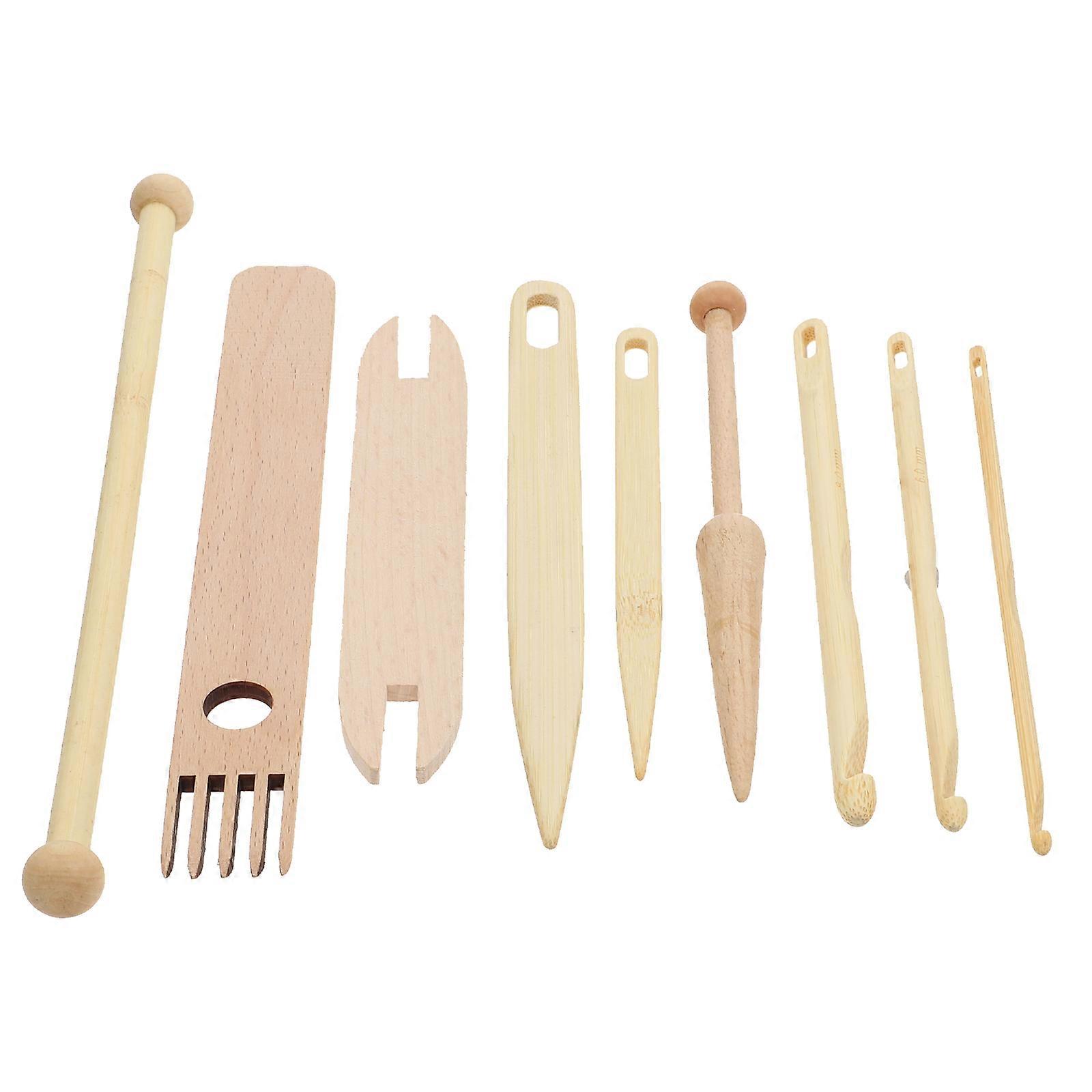 Wood Weaving Tool DIY Knitted Tools Home Decoration Crocheting 1Set