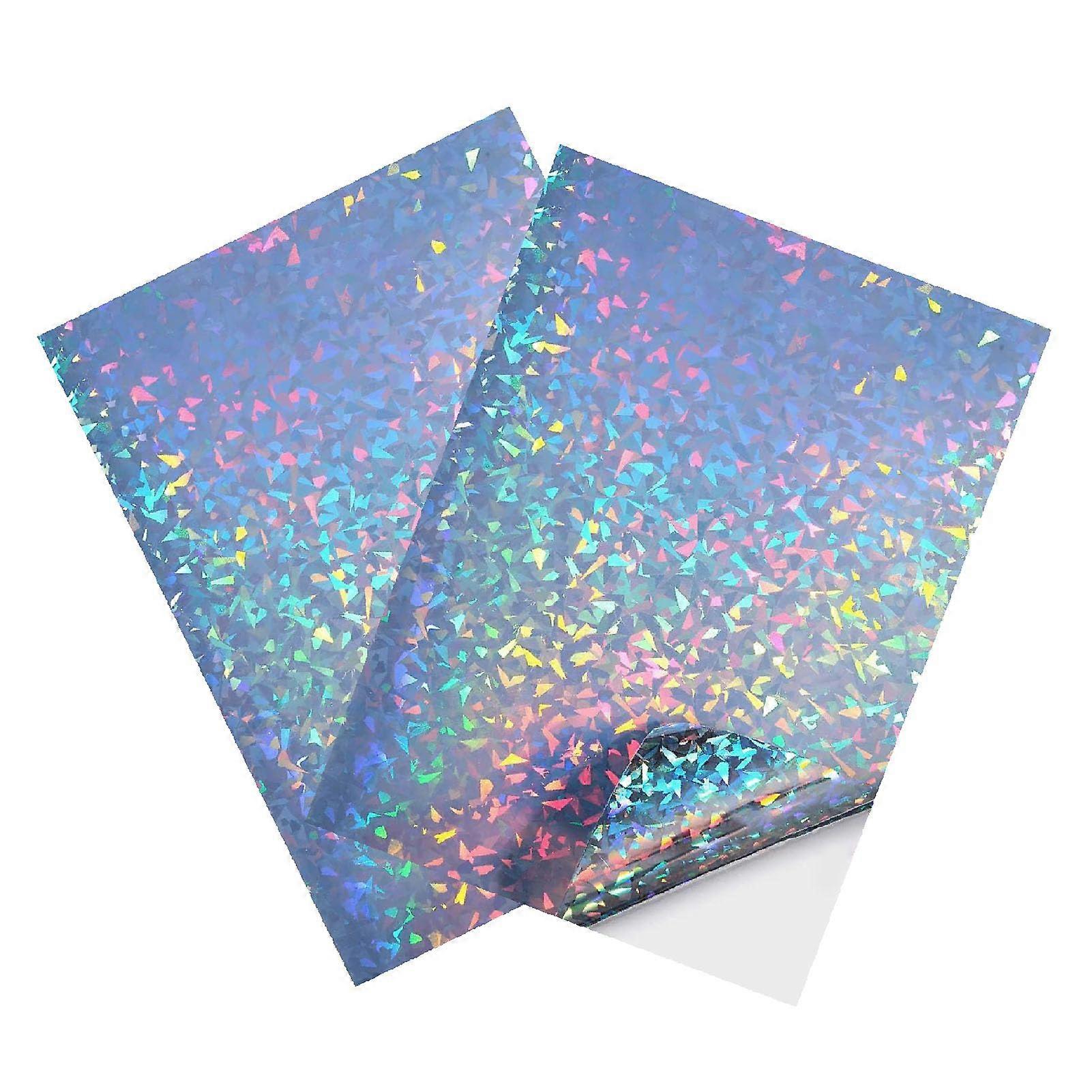 10 Sheets Inkjet Printing Papers, SelfAdhesive Paper with Fast Ink Absorption and Glass Flower Texture for Photos, Scrapbooks, Letters, A4