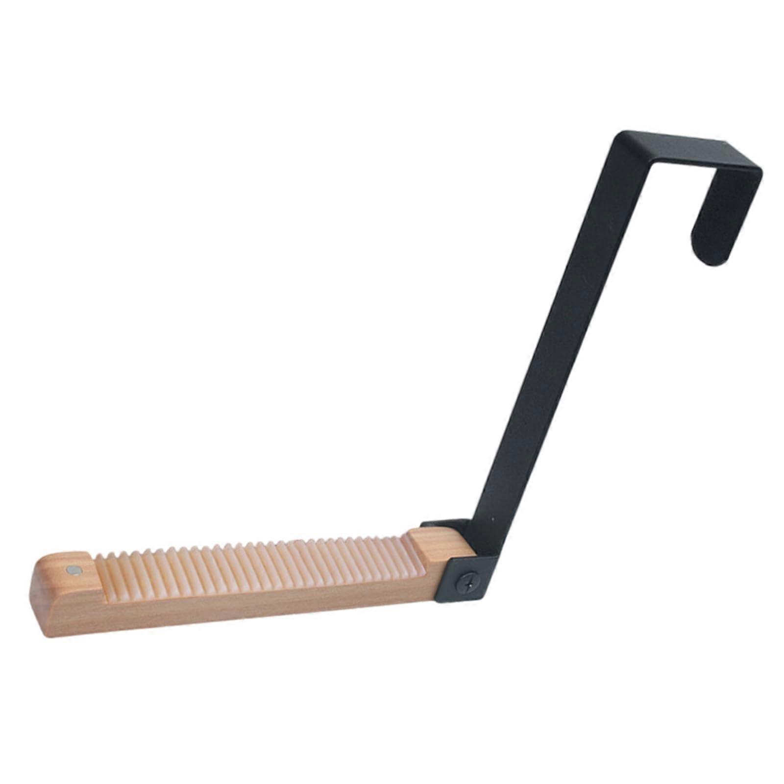 Foldable Door Hooks Space-Saving With Non-Slip Pads For Wood And Iron Doors Over-Door Thickness Compatible