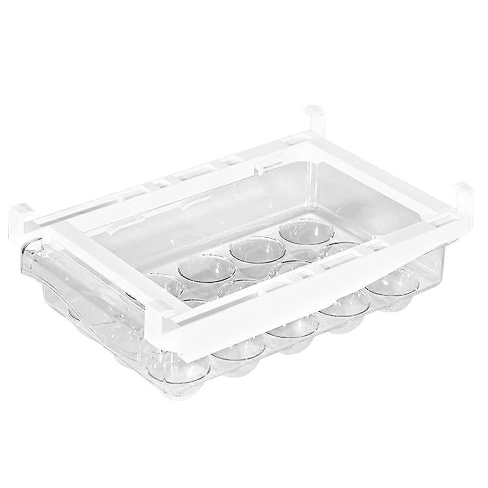 Egg Tray For Fridge Refrigerator Kitchen Fridge Egg Drawer Holder Container Organizer 30X19.8X9.5CM Transparent 1Set