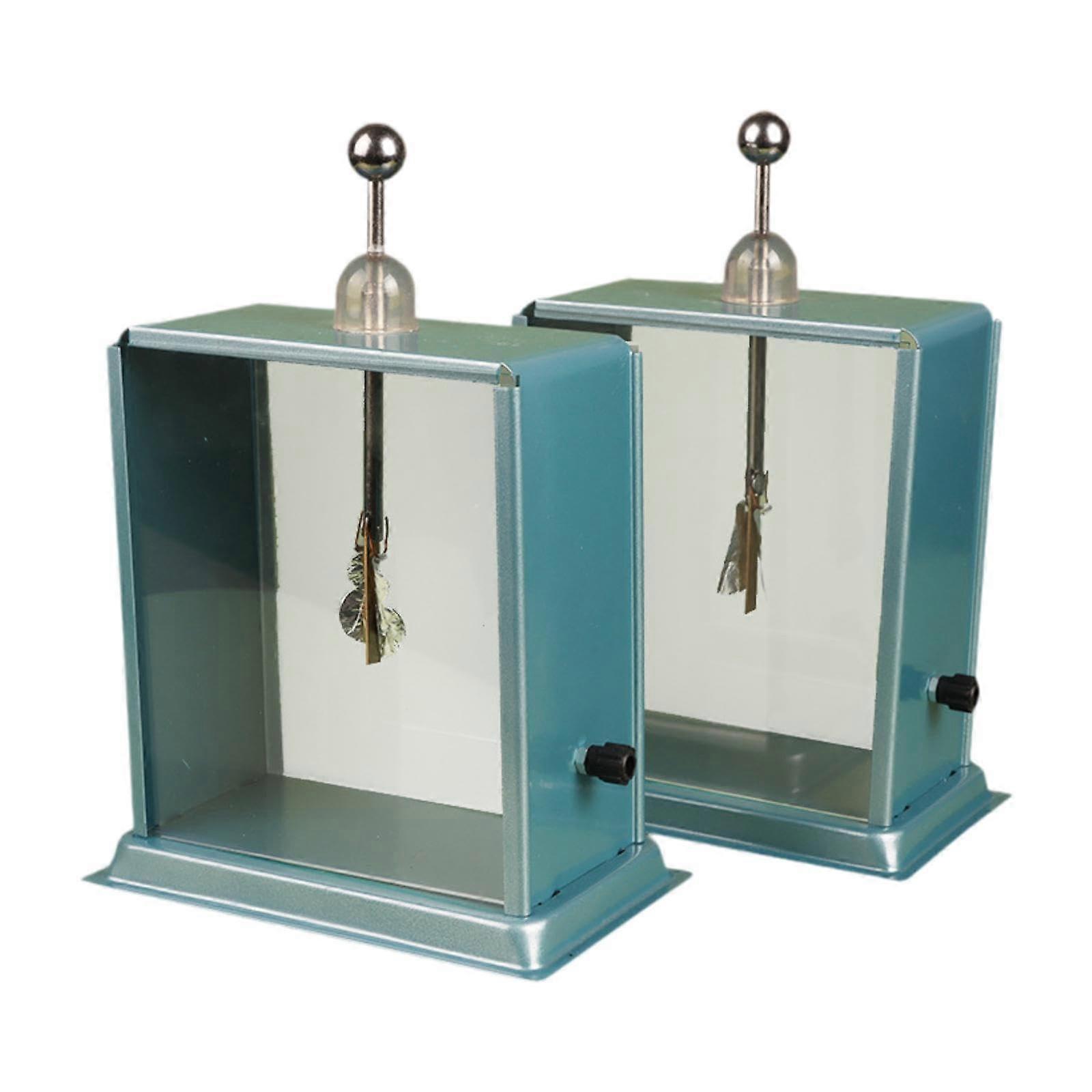 2 x Foil Electroscope Labs Demonstration Electroscope Multifunctional Electrostatic Experiment for Laboratory
