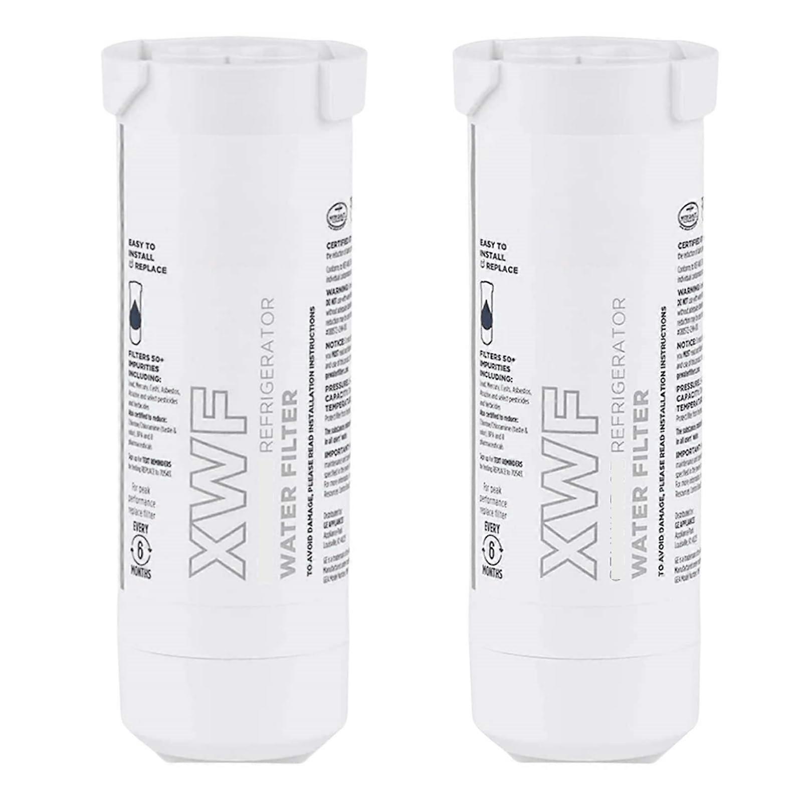 Compatible With GE XWF Refrigerator Water Filter Replacement GBE21 GDE21 GDE25 GFE24 GFE26 EFF6048A WDXWF 2pc