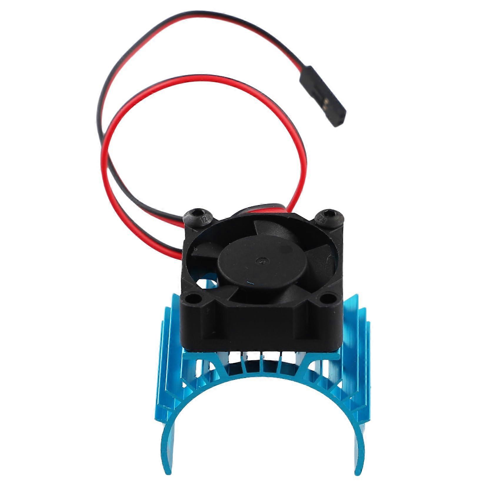 For A959B 144001 124019 RC Car Aluminium Alloy Engine Radiator Cover with Fan for 540 550 3650 Engine 1