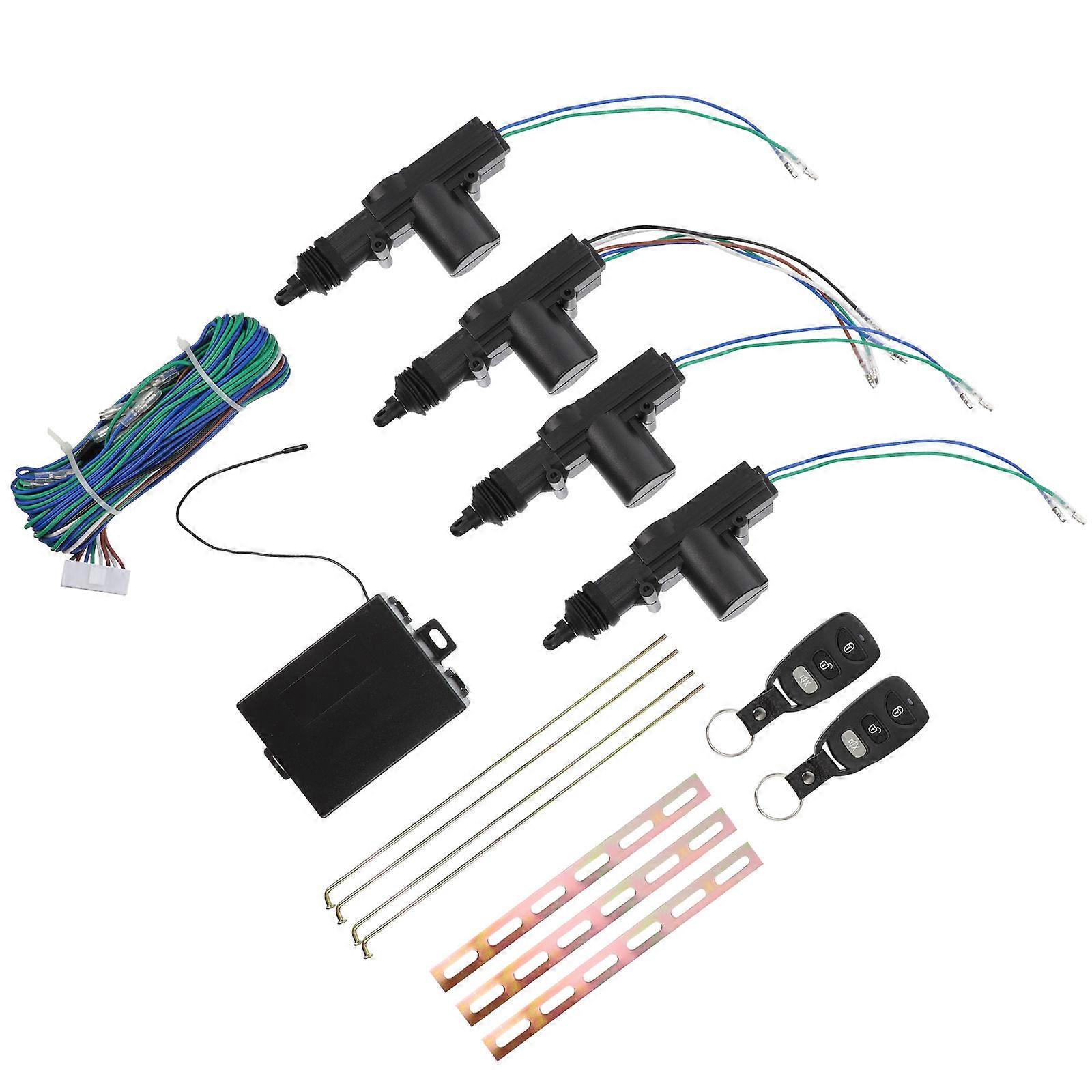 Vehicle Central Lock Keyless Entry Remote Control Car Usage Iron Material 32X6cm 1 Set