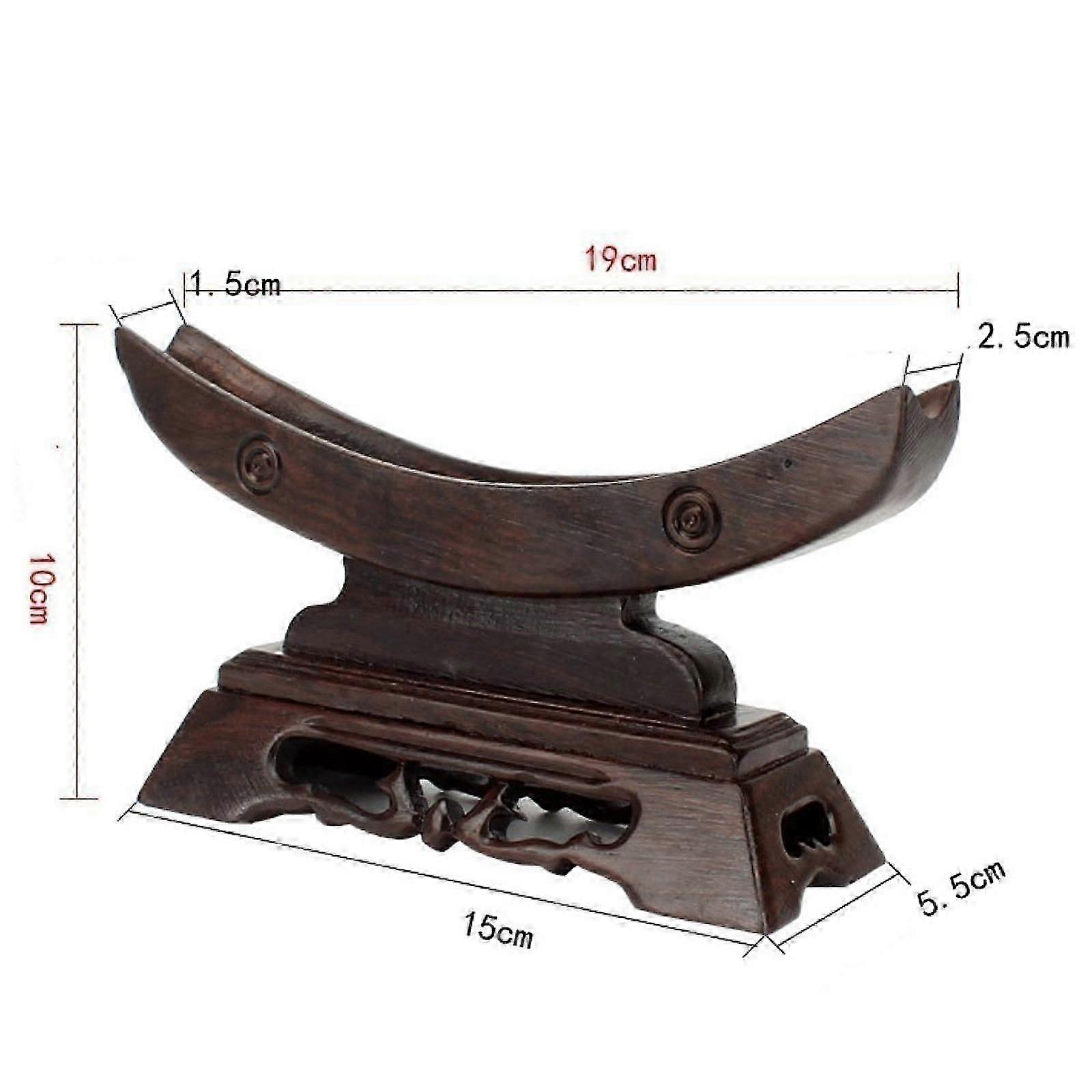 Samurai Sword Display Rack Træ Sværd Holder til Tanto Middelalderlige Sværd Fløjter