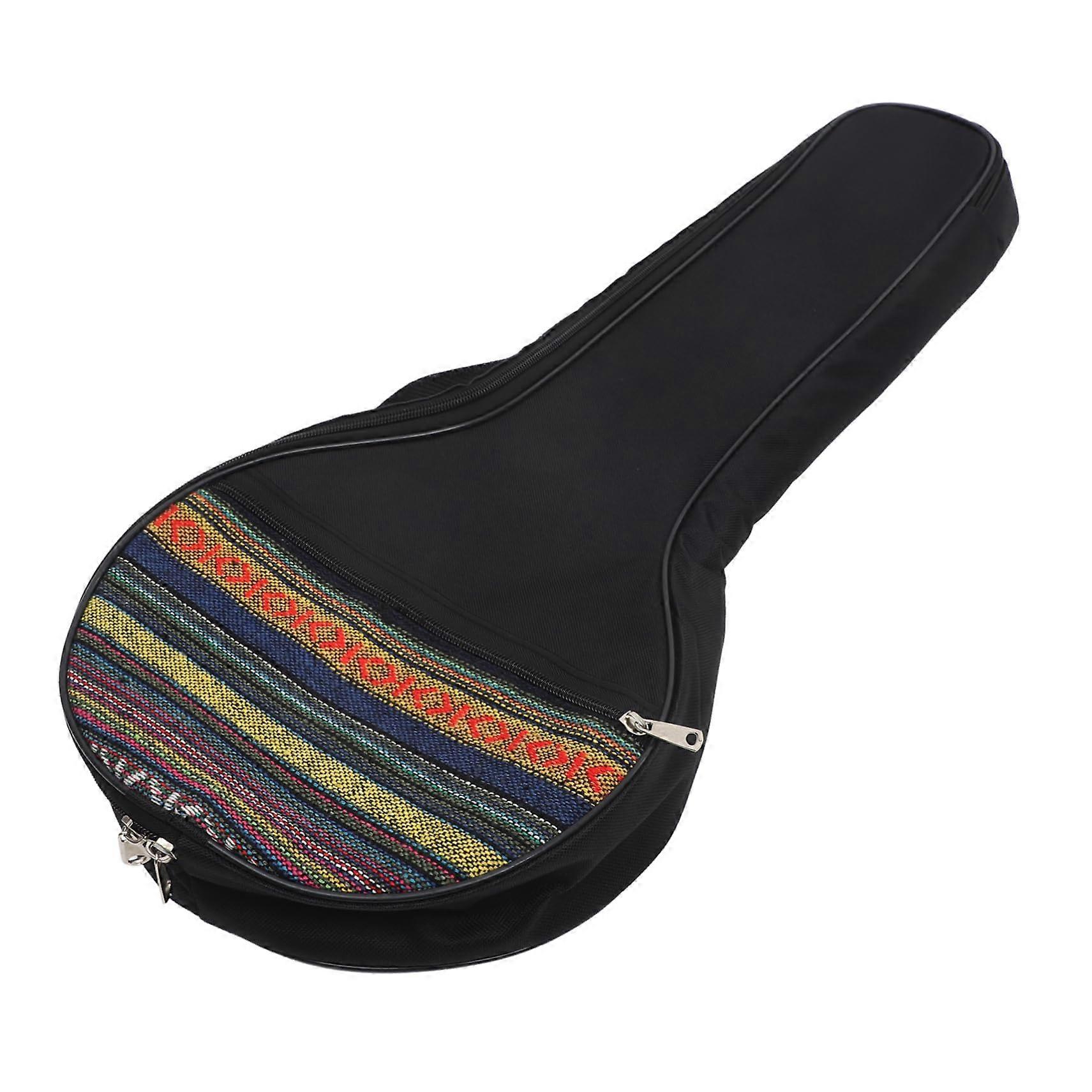 Banjo Padded Gig Bag with Adjustable Shoulder Strap Ethnic Design