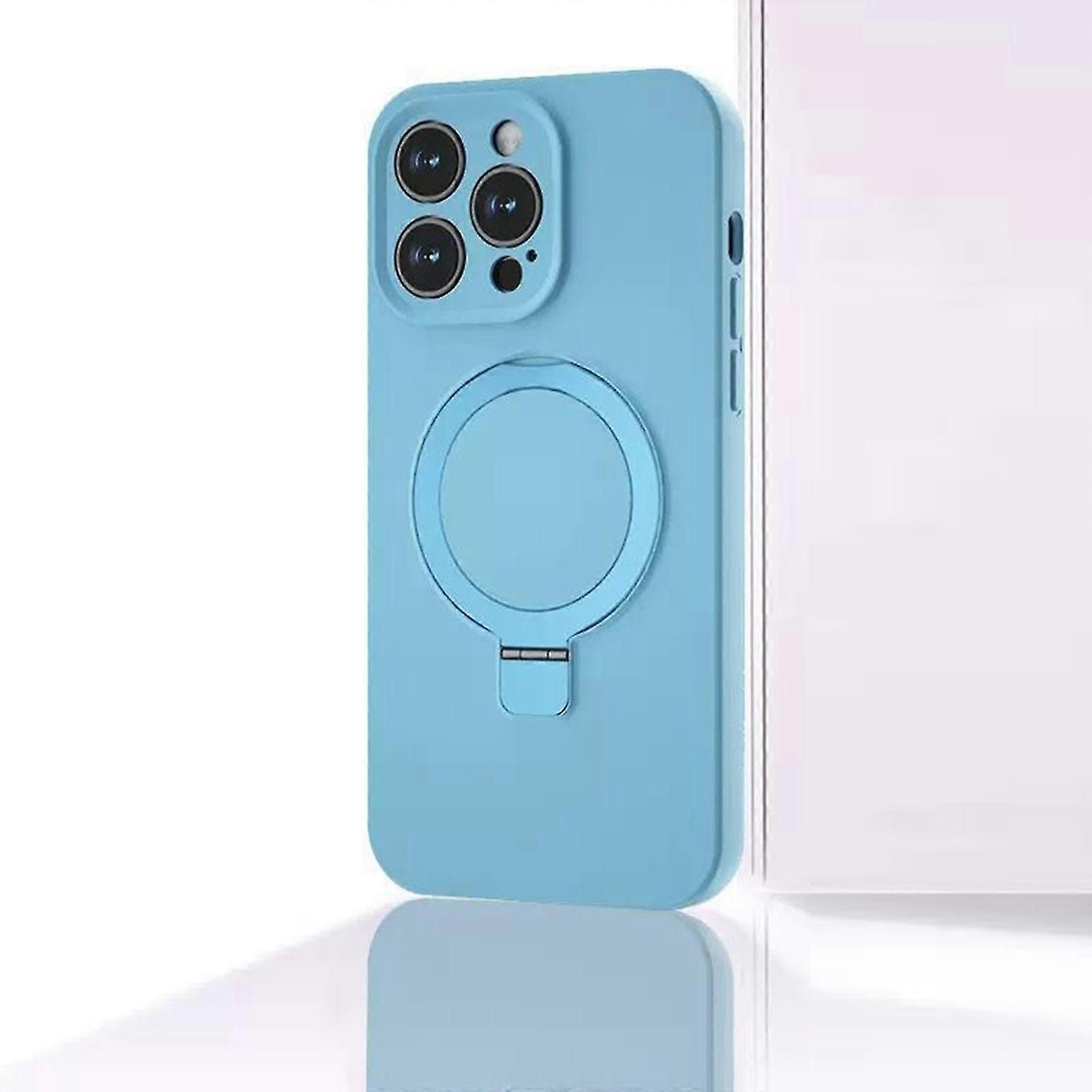 for iPhone 15 Pro Max/ 15 Ultra Case Magnetic Invisible Stand, Compatible with MagSafe Military Drop Protection Anti-Scratch Shockproof with Ring Hold