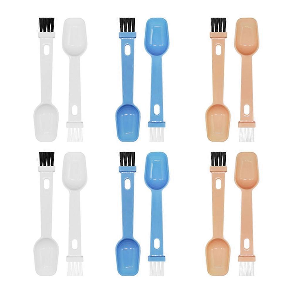 Multipurpose Coffee Scoop and Brush for Home Use Made of Plastic Assorted Color 12pcs