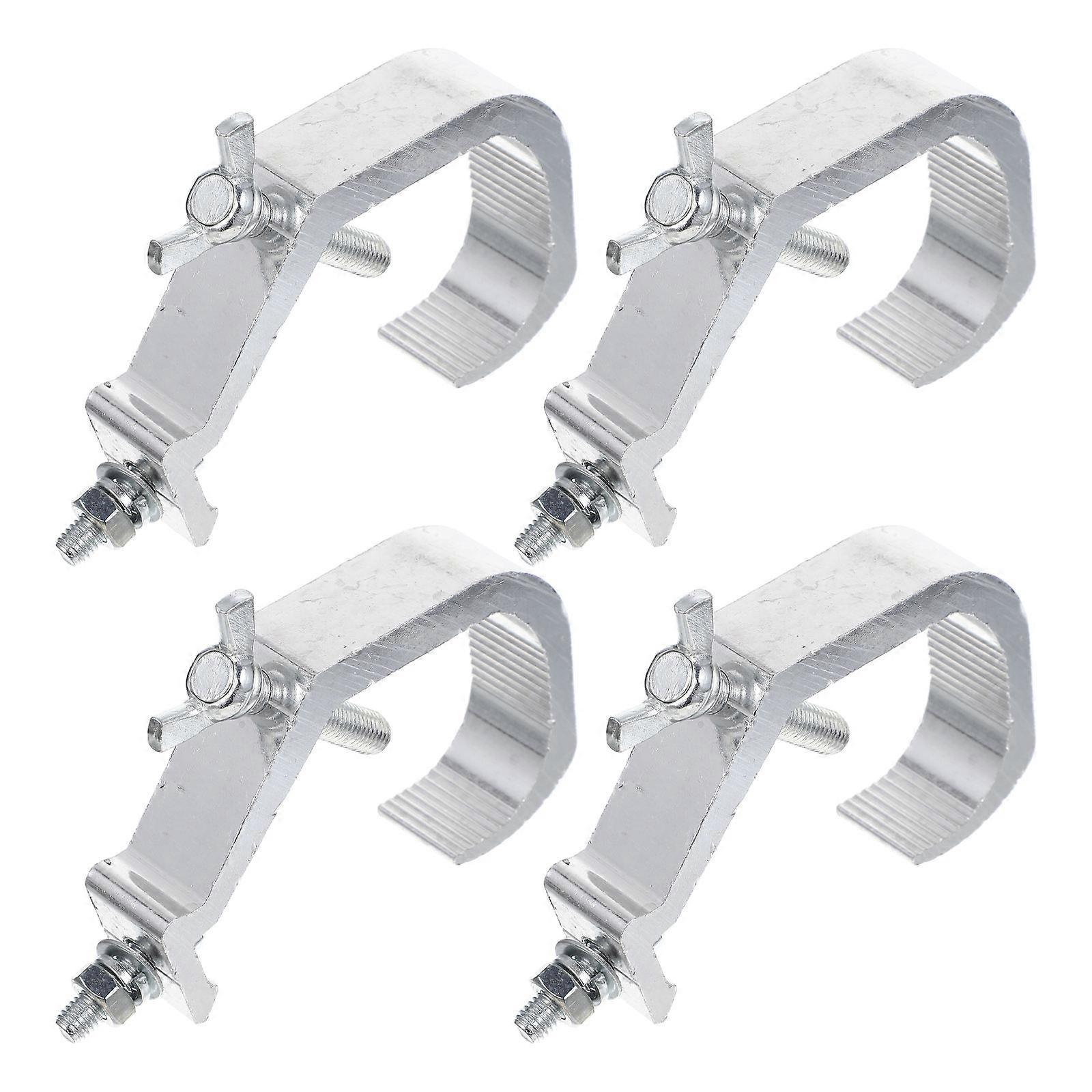 Aluminum Alloy Stage Light Clamp Multipurpose Adjustable for Reliable Support Silver 60KG Capacity