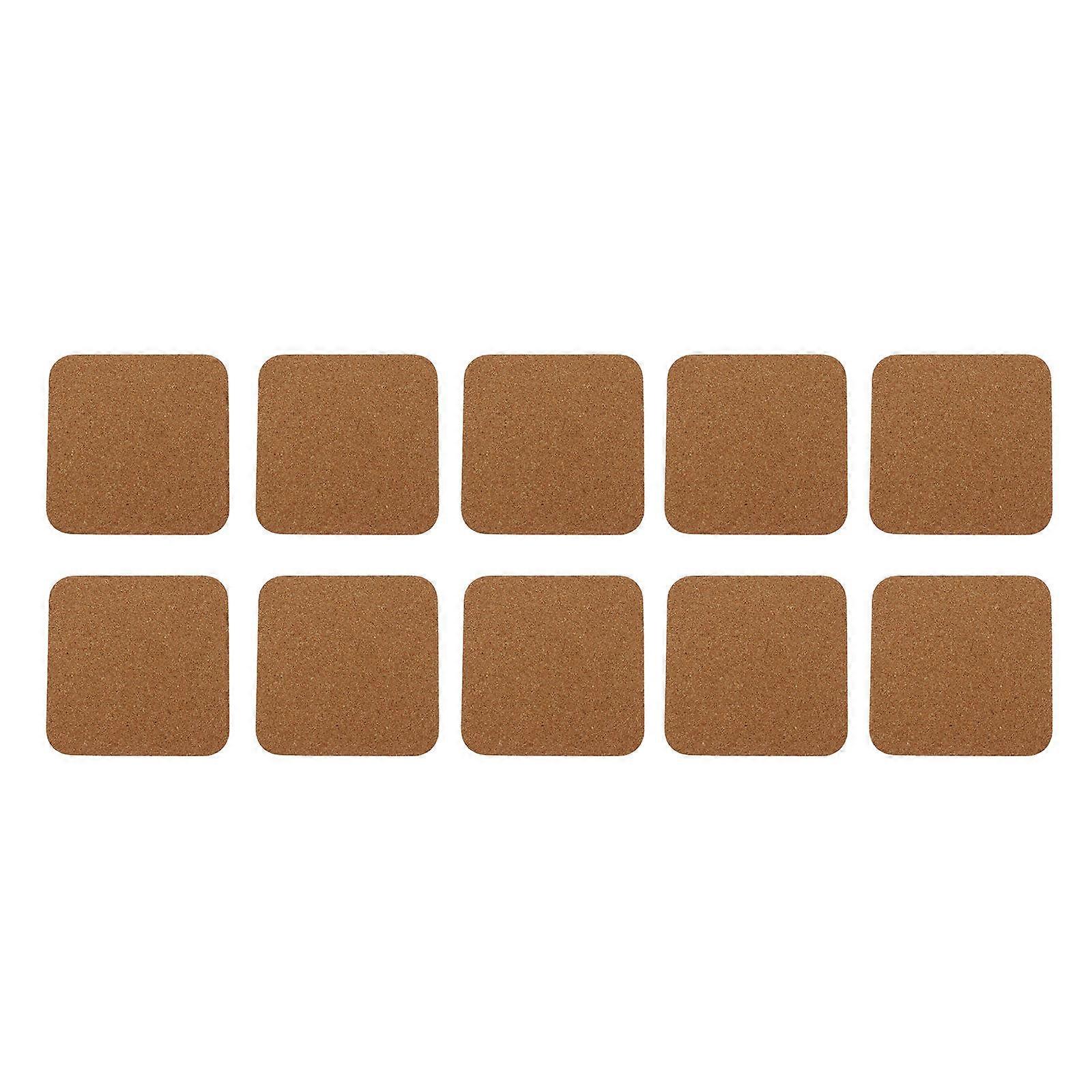 Here's a well structured product description for your **10pcs Handmade Square Wooden Coasters**:
**10pcs Handmade Square Wooden Coasters – Non