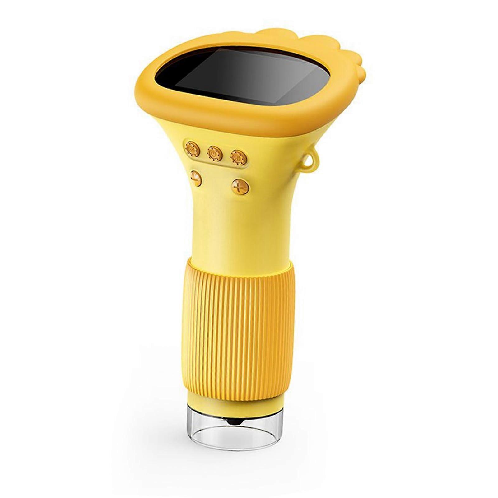 Handheld Microscope for Kids, 2 Inch Screen, 2MP with 100x to 1000x Zoom, HD Imaging (Orange)