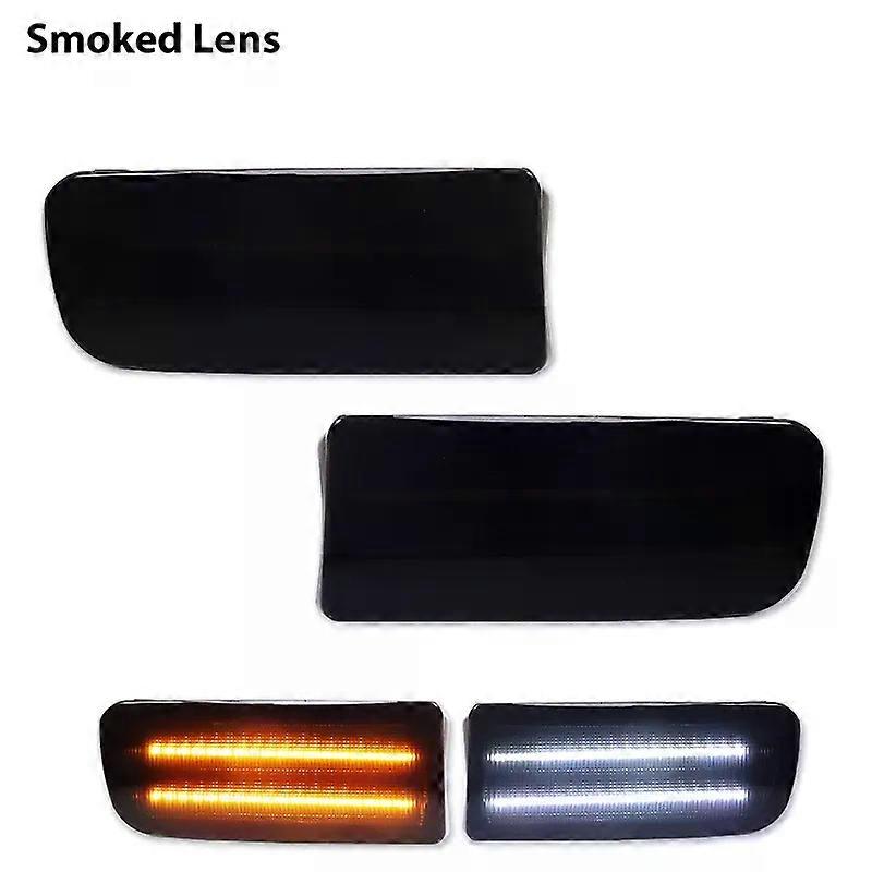 iJDM Switchback LED Daytime Running Lights For 1999-2002 Toyota 4Runner,White/Amber DRLs w/Sequential Flash Turn Signal Feature
