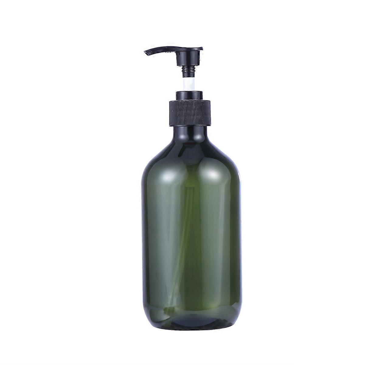 Green Plastic Lotion Bottle with Improved Pump System for Storing Lotions 500ml 2PCS